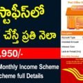 Post Office Monthly Income Scheme - POMIS Post Office Scheme